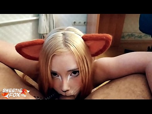 ❤️ Kitsune gbe dick ati pẹlu ni ẹnu rẹ ️❌ Fidio furo